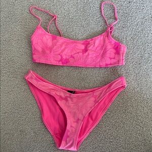 Triangl Floral Pink Bikini (XXS Top and Bottom)